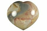 Wide, Polychrome Jasper Heart - Madagascar #246407-1